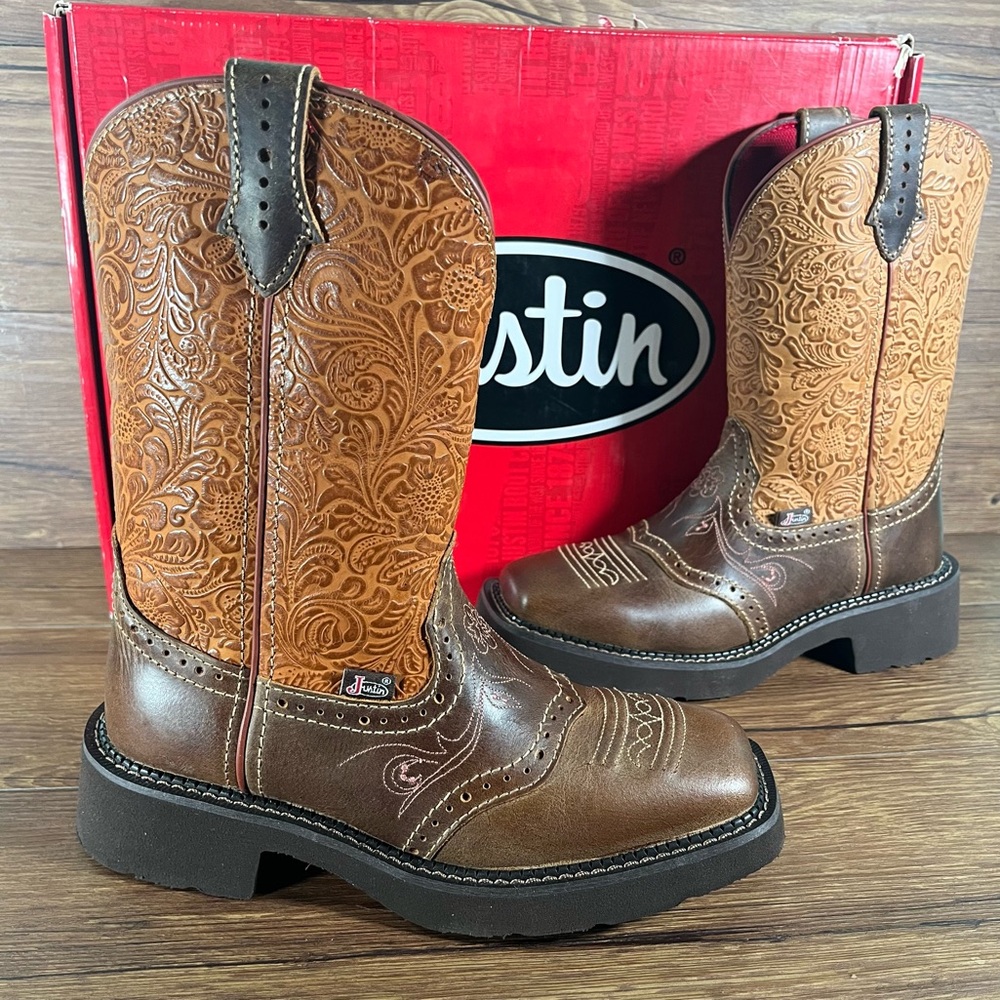 NEW JUSTIN Boots ‘Starlina’ 11” Western Cowgirl Boots Women’s Shoes